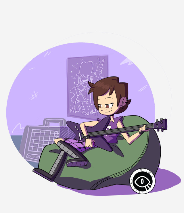 Luna Is one of my favorite Loud sisters I really identify myself in her crisis about her art career, also her color is purple...