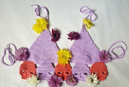 littlealienproducts:Crochet Festival Tops by The Opal Cicada