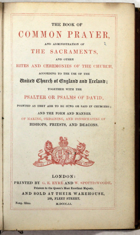 The Book of Common Prayer and administration of the sacramentsand other rites and ceremonies of the 