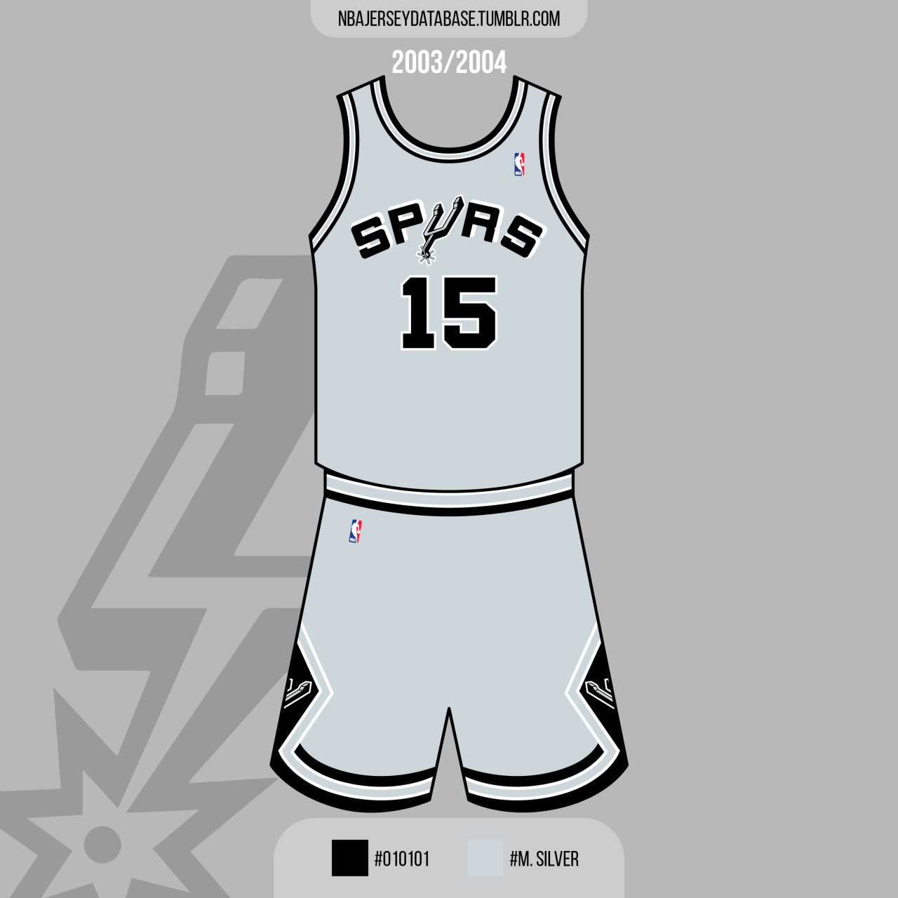 San Antonio Spurs 2003-2004 Hardwood Classics Jersey