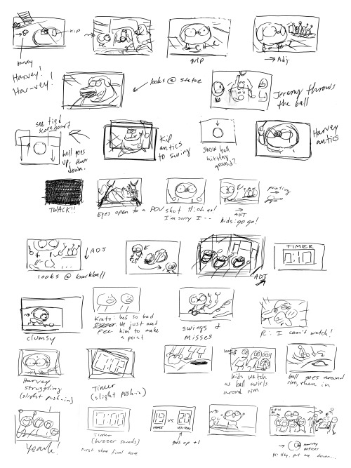 chrishoughtonart: A bunch of concept drawings/thumbnails for “Barkball”