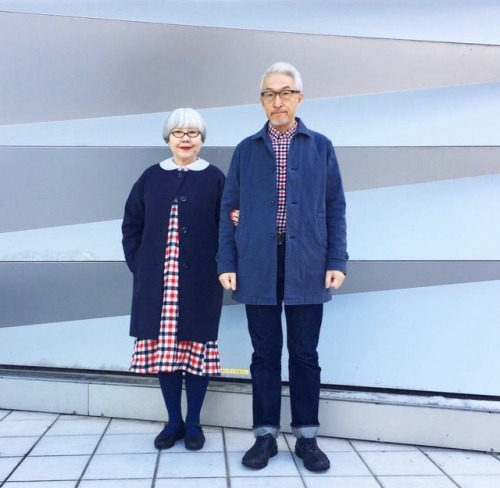 summer-breezy:sancty:This Japanese couple, who have been married for 37 years, share their matching 