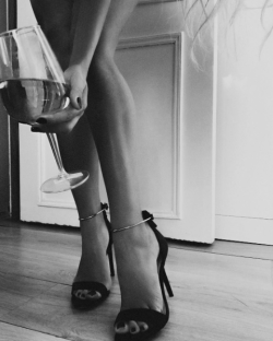 My Heels And A Glass Of Wine Are All I Need For A Night In With Sir