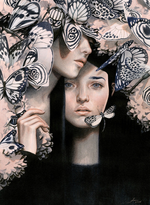 exhibition-ism: Fantastic new work from Tran Nguyen for her two person show at Thinkspace Gallery, o