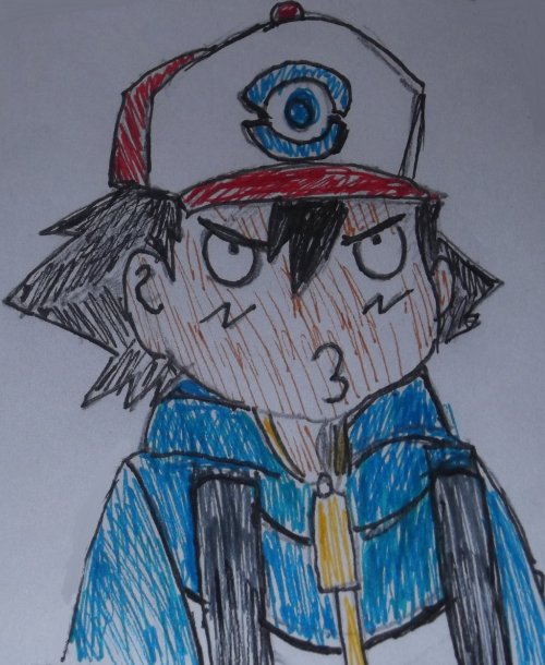frances048:  Ash’s duck face by Fran48  