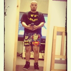 ajrosado1979:  #dccomics #boxershorts #Batman #Superman #thicklegs #PuertoRicanKing