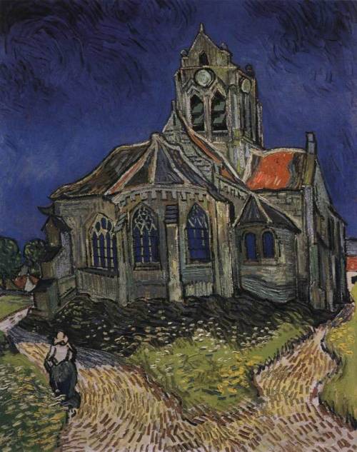 centuriespast: VAN GOGH, VincentThe Church at AuversJune 1890, Auvers-sur-OiseOil on canvas, 94 x 74