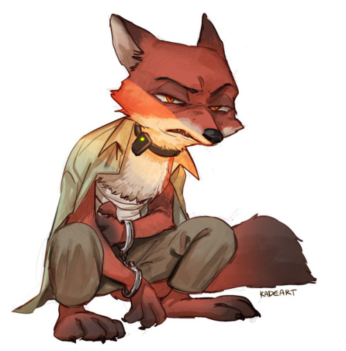kadeart:  Nick Wilde in the original concept art 