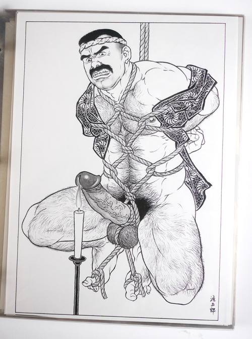 sexymanincartoon:  gaymanga:  Various illustrations by Gengoroh Tagame (田亀源五郎) Photographed from the collection of the Tom of Finland Foundation.  http://sexymanincartoon.tumblr.comhttp://sexymencowboy.tumblr.com  http://sexymaninsuits.tumblr.com