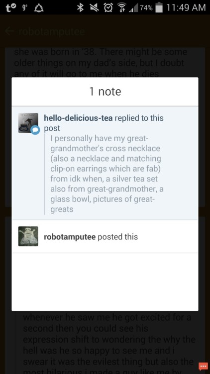 hello-delicious-tea that&rsquo;s super cool! I&rsquo;m especially choked we don&rsquo;t have really 