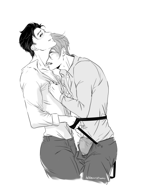 he1chouarts: Viktuuri commission for @rhetoricfemme to go along with her absolutely lovely fic, Perseverance and Longing! tysm for the fic AND the commission <333  