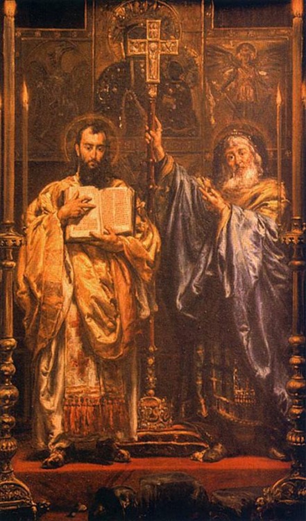 Saints Cyril and Methodius were Byzantine Greek brothers born in Thessalonica in the 9th century who