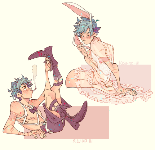 kisu-no-hi:Deku + 6 outfits people chose for him ♥