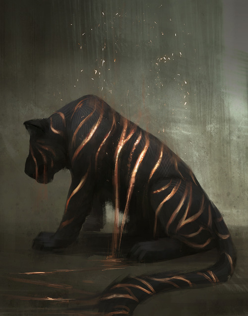 jademere: Compilation of my Surreal Tigers over the last year(s) :) This was a fun sketch subject to work on, but I’m moving on to other things now and probably won’t be adding to these guys anymore. 