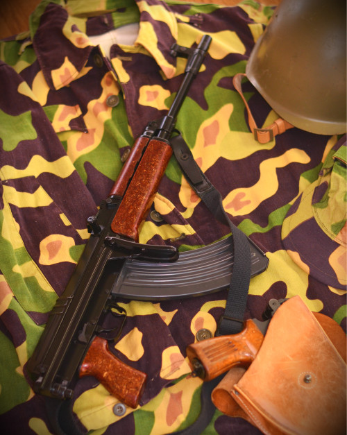 Vz.58 rifle, Vz.61 pistol, Vz. 53 Helmet, Vz. 60 “Mlok” jacket and cap