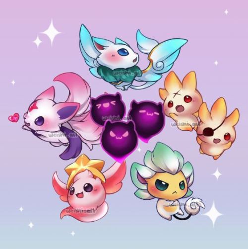 All the cute new starguardian pets ready to fight evil! :D