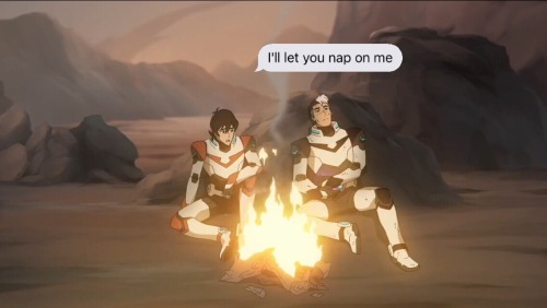 iota-in-space: …Keith just wanted to relax w/ you Shiro (source) Bonus: