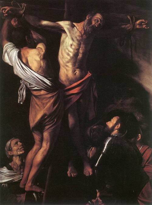 Crucifixion of Saint Andrew, 1607, CaravaggioMedium: oil,canvashttps://www.wikiart.org/en/caravaggio