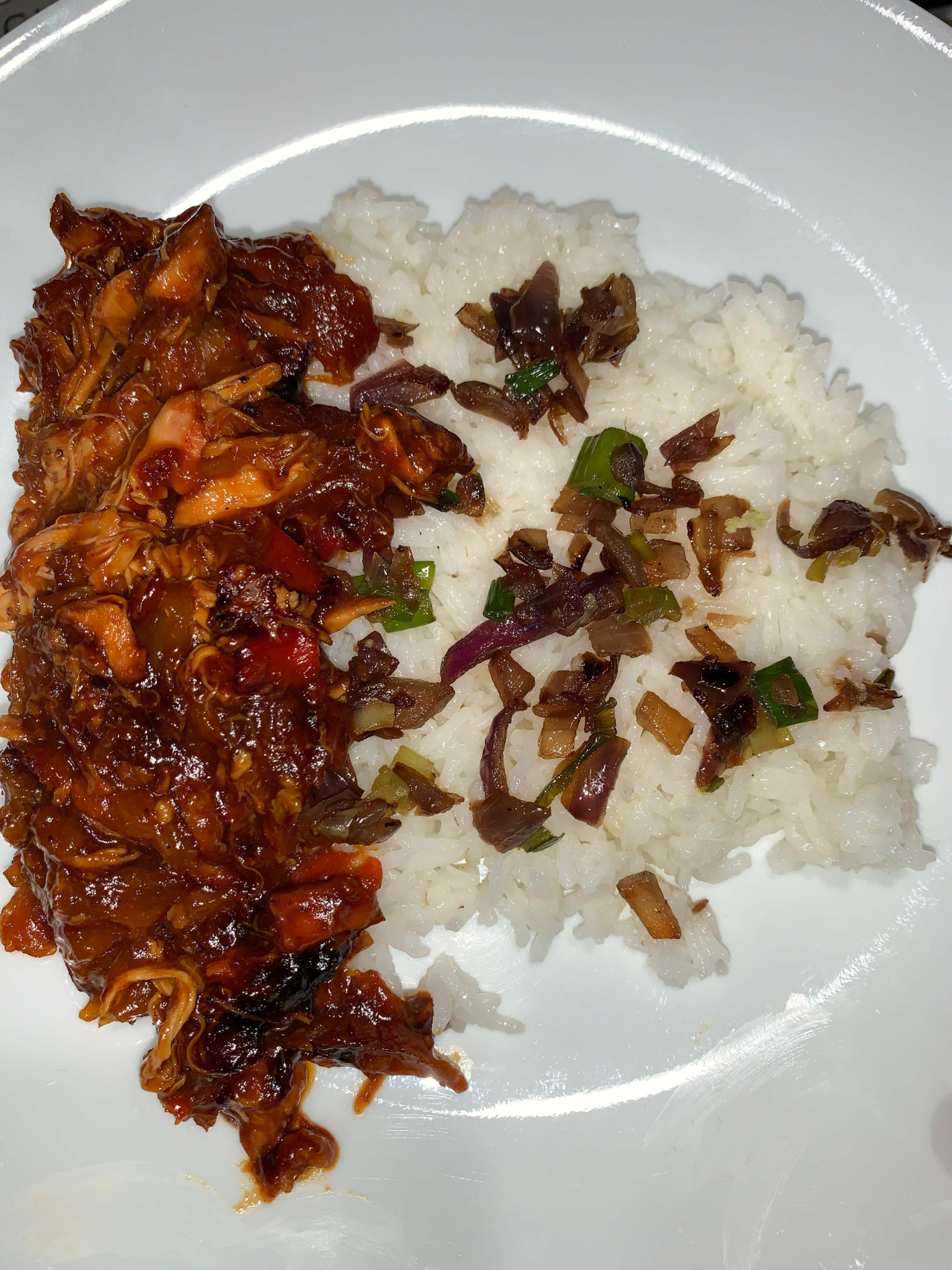 [Homemade] Hawaiian Chicken served w/ rice! #TastyFood#Tasty Food #[Homemade] Hawaiian Chicken served w/ rice!