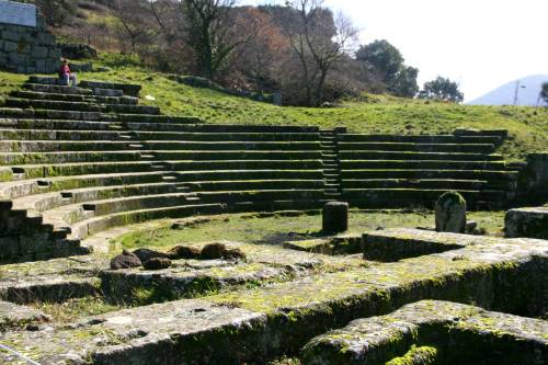 Theatre of Tusculum The theatre was built during the late Republican era (1st century BCE) and had s