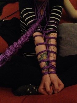 jesuschristonecstacy:  More rope fun this evening xD what a high 