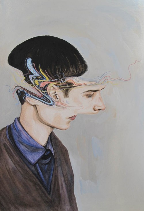 waningsun:  asylum-art-2:  The art of Henrietta Harris Illustrator Henrietta Harris creates beautiful pictures using watercolour and gouache. Her skilfully hand-drawn hands, faces, brains, glaciers seem to float away from each other, reminding us of those