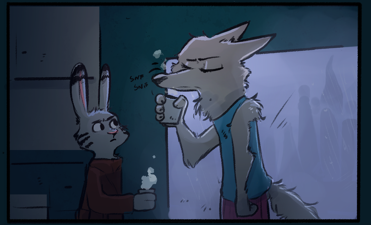 mistermead: ahappypichu-mod:  Morning Coffee Collab with Mead. Full-Res: Here   Had