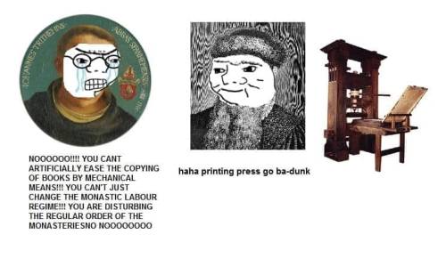 if the printing press did that, how will the advent of internet and memes eventually culminate