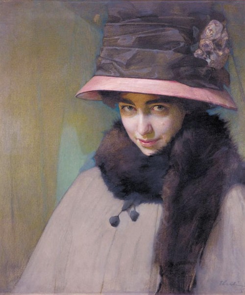 Portrait of Ballerina Tamara Karsavina (1911). Alfred Eberling (Russian, 1872-1951). Oil on can