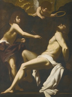 thisblueboy:  Giovanni Baglione (1566-1643), Saint Sebastian Succored by the Angels, Sotheby’s 