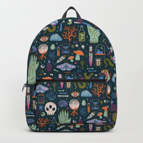 littlealienproducts: Magic Inspired Illustrated Backpacks by Camille Chew