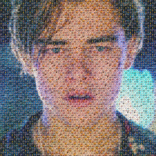 alfredalfredalfred: a picture of leonardo di caprio crying, made out of pictures of oscar winners