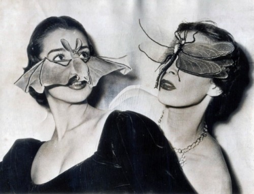 &ldquo;Masques de chauve-souris,  Fernand AUBRY coiffeur visagiste, Paris&rdquo;, 1950