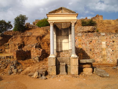 Hermes shrine at Munigua, Roman ruin at Spain