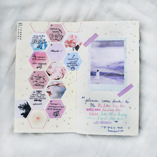 peachdanik-journal:Some of my 2017 spreads compilation