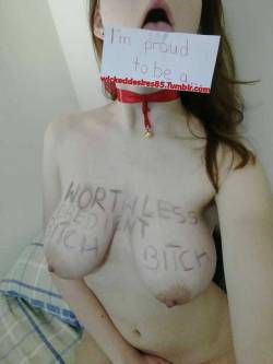 Wickeddesires85:  And We Have The First Ever Proudest Cunt Winner, @Missobedientbitch.