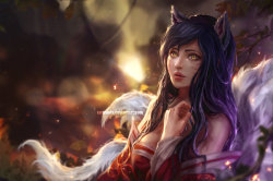 league-of-legends-sexy-girls:  Ahri by tarnmeta 