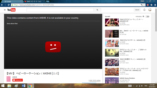 jpop/kpop/etc vids are blocked in the u.s right now