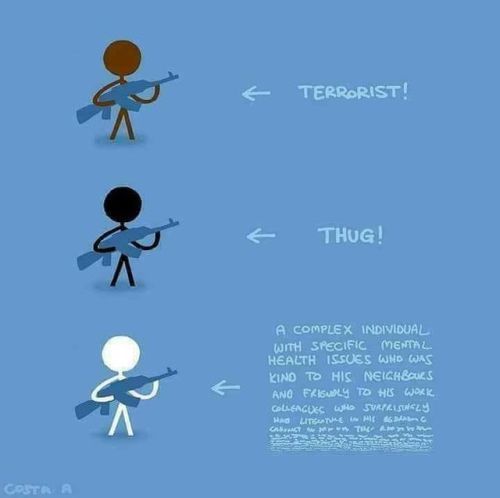 Seems right&hellip; #StayWoke #Amerikkka #doublestandards #whiteprivilege #mediabias #terrorist