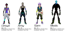 thebestfemale:  urbancee:  Stunning character sheets for the new show Urbance!  Want to support the show? Help fund the pilot with the Urbance Kickstarter here!  Please donate for the kickstarter!!! 