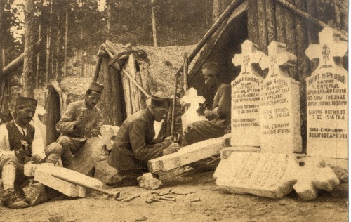 Picture taken by Risto Sukovic after the September 1916 Battle for Kajmakcalan, a mountain range bet