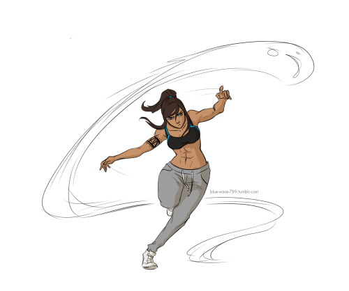 blue-wave-789:  A few sketches of Book 1 Korra I did for my AU.