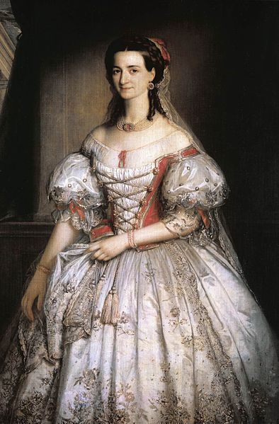 Portrait of Kornélia Hollósy by Mihaly Kovács, 1860 Hungary