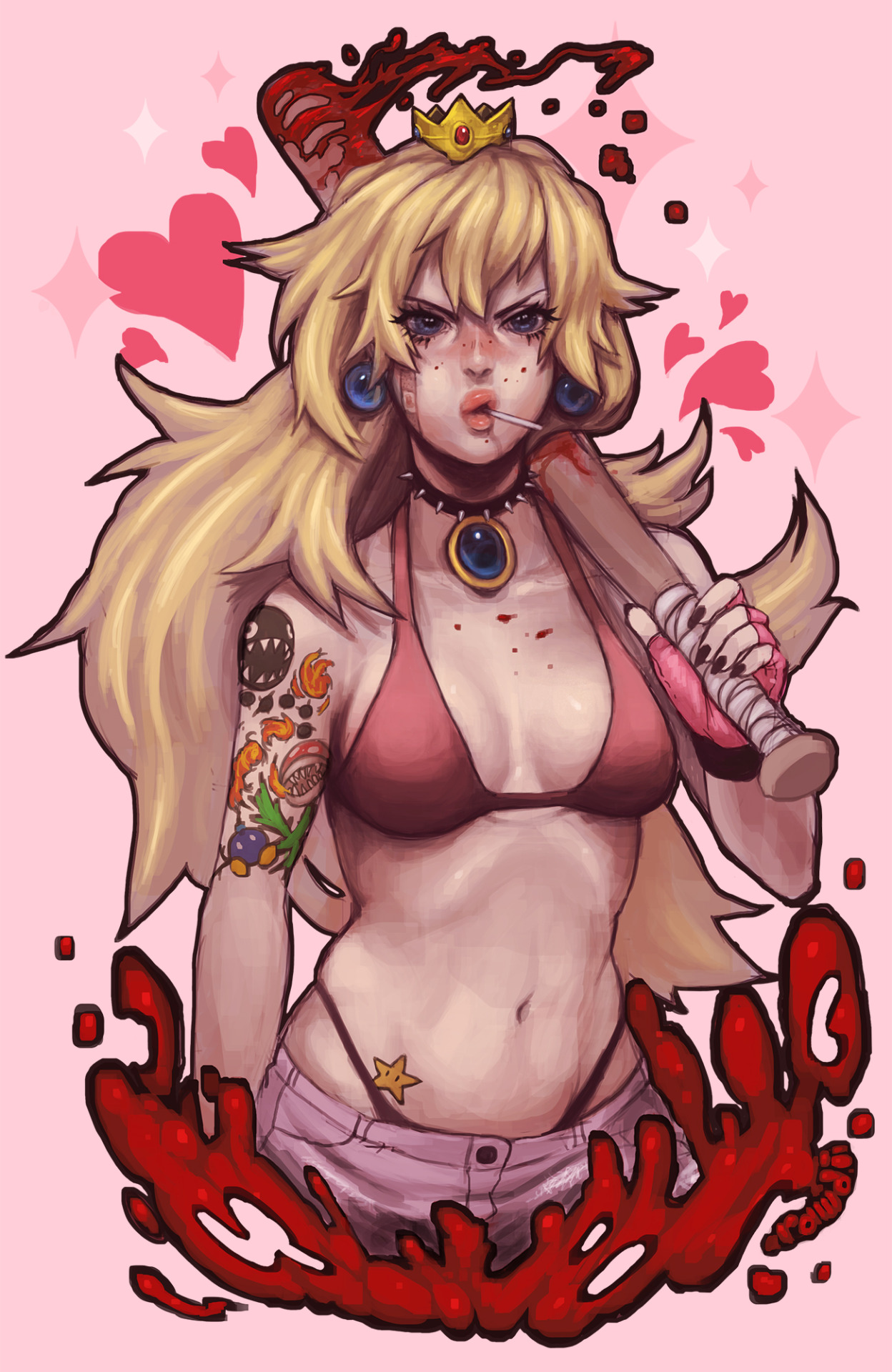 rawdibunu:This is a pretty personal fan art piece. Princess Peach is my favoruite