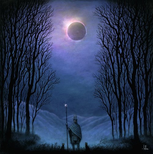 Andy Kehoe (American, b. 1978, Pittsburgh, PA, USA) - 1: Shadow of the Bygone Moon, 2016  2: Out of 