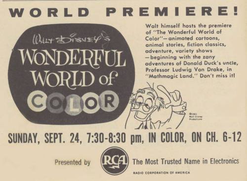 broadcastarchive-umd:  Walt Disney’s “Wonderful adult photos