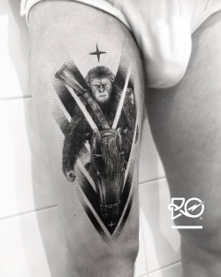 Ro-Tattoo:by Ro. Robert Pavez • Dark César (Custom) • Bookings Open 2018: Robert@Roblackworks.com