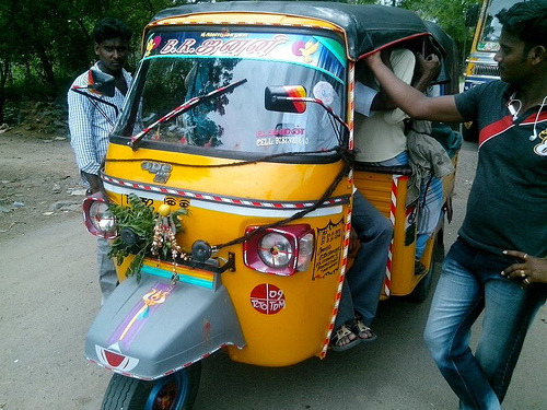 how in rural India an auto rickshaw built to take four passengers, now transports 16 people
“ Here’s how the math works. Three in the front (including the driver). Four in the back seat. Three in the small wooden seat opposite the rear seat. Two who...