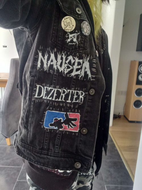 Jacket Is Done !! U Cant Rlly See It But The Tribe 8 And Boot Licker Patches R Under The Hood + Homomilita