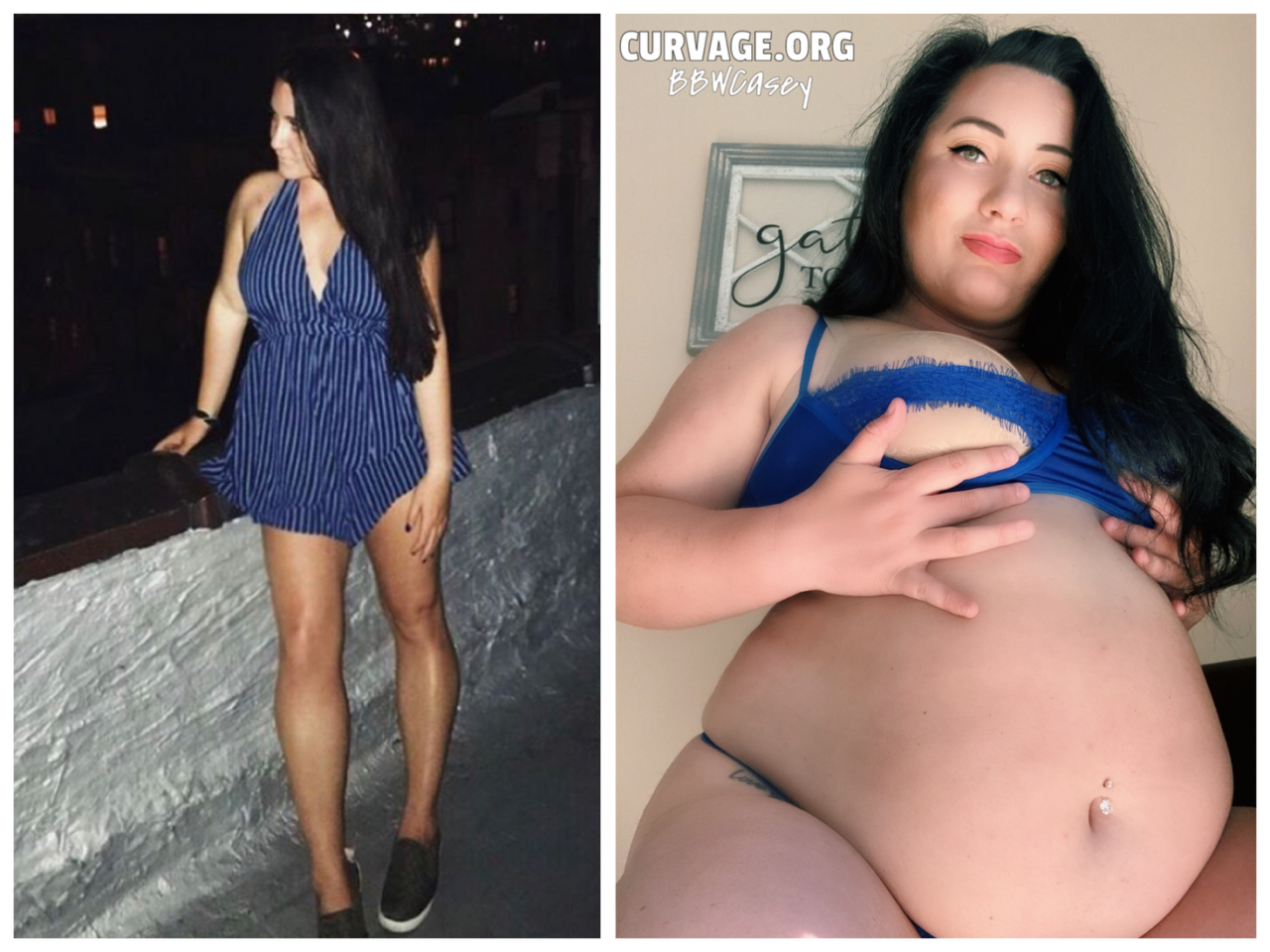 stuffed-bellies-always:Bbw Casey from petite to cow